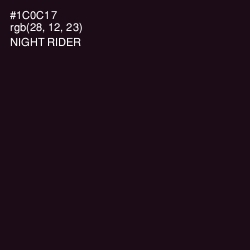 #1C0C17 - Night Rider Color Image